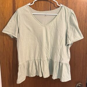 Ana XXL light green short sleeve shirt